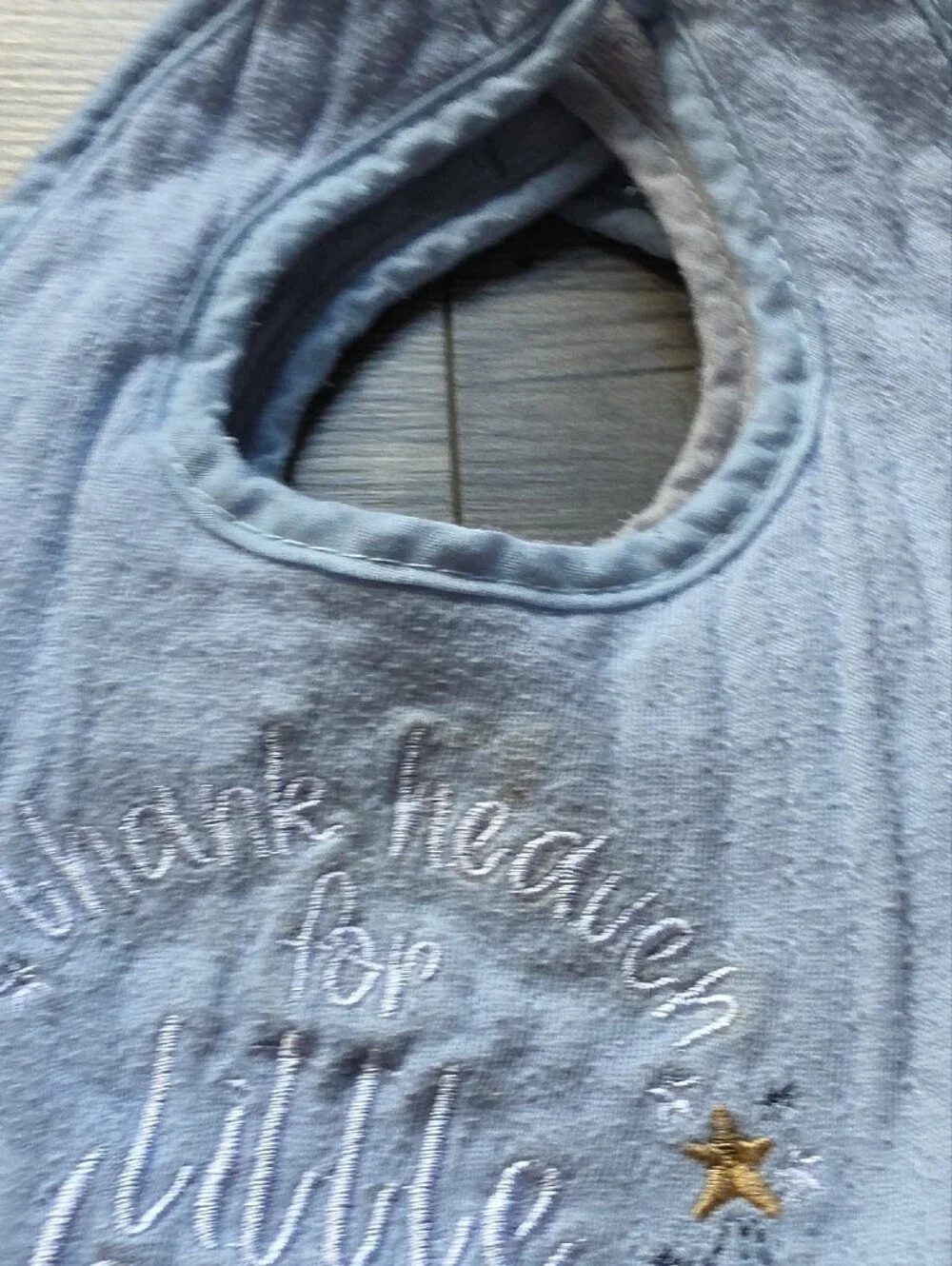 3/$6 Baby Boys Soft Terry Bibs Set - Blue & Light Gray